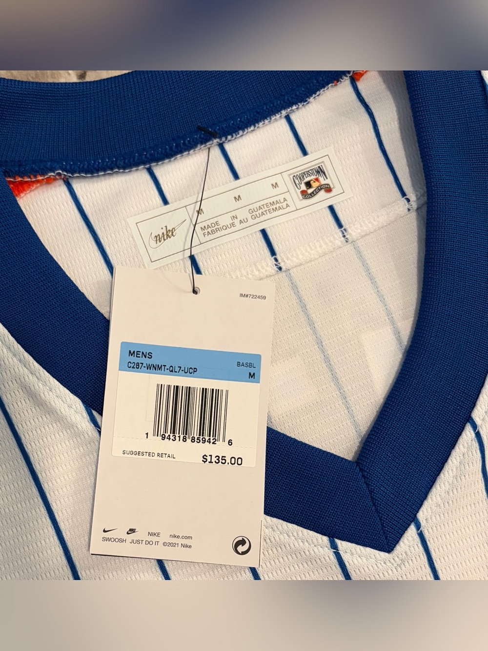 Nike Authentic Cooperstown New York Mets Mike Piazza #31 MLB Jersey Men’s Size M - Picture 4 of 7